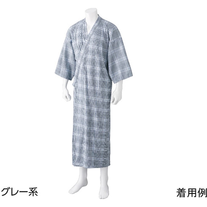 800228 ヒモなし楽々!やわらかワンタッチねまき(紳士) 800228シリーズ 1着 ケアファッション 【通販モノタロウ】 8,073円