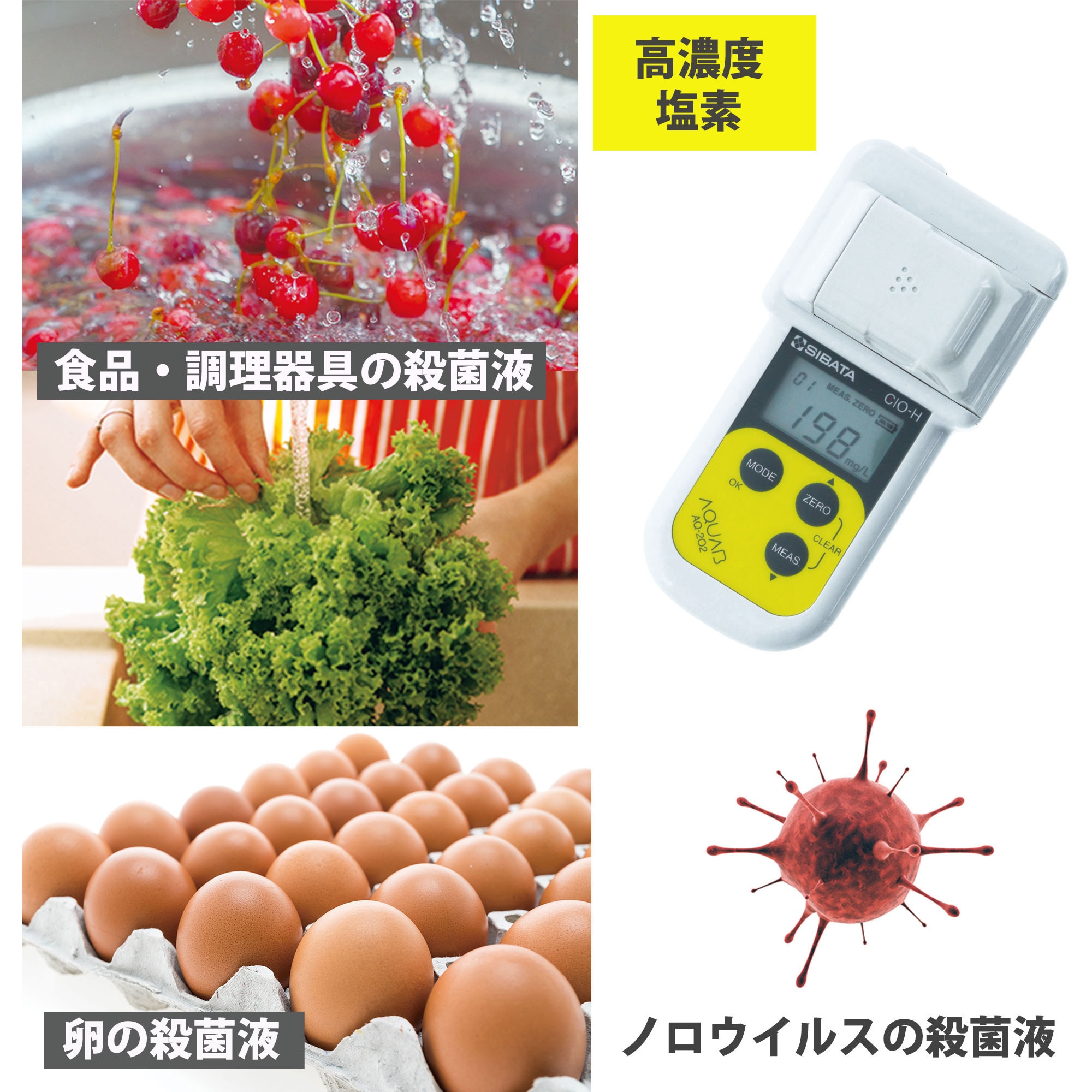 080560-2022 ハンディ水質計アクアブ SIBATA(柴田科学) 測定範囲0
