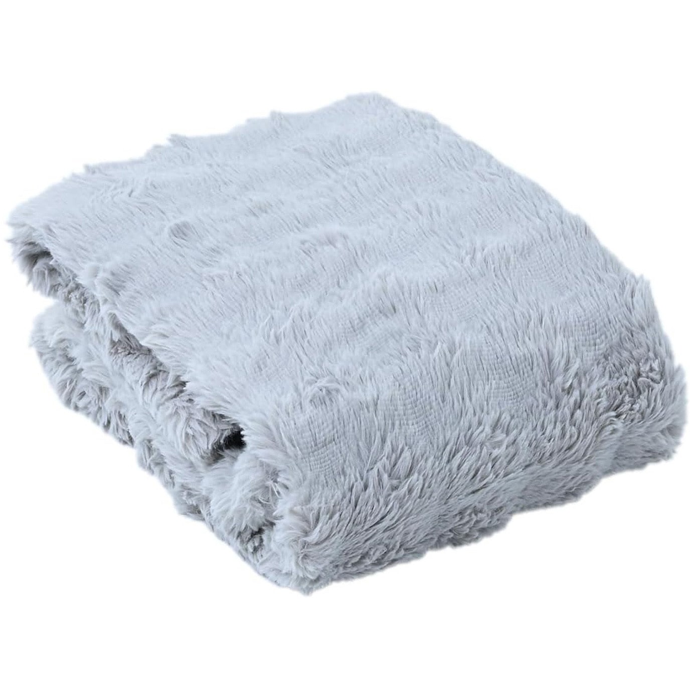 YPS-F31(GY) 電気毛布 ボリュームフェイクファー YAMAZEN(山善) 縦