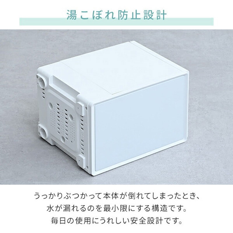 BEAR-S34(B) キューブ型スチーム式加湿器 3.4L 上部給水 木造約9畳