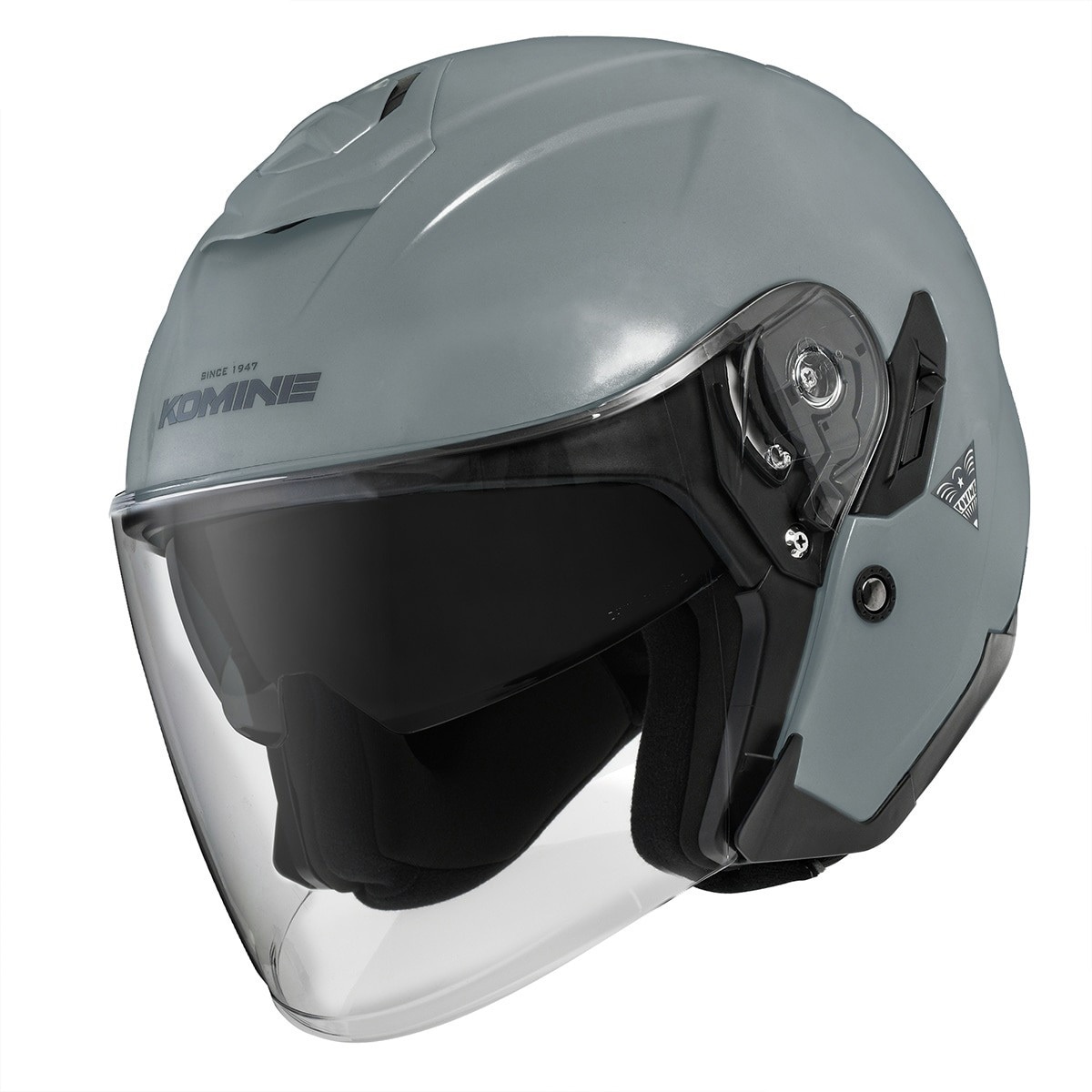 KOMINE ジェットヘルメット HK-172 Mサイズ 01-172/B.GY/M HK-172 FL コンポジット FRP ジェットヘルメット コミネ