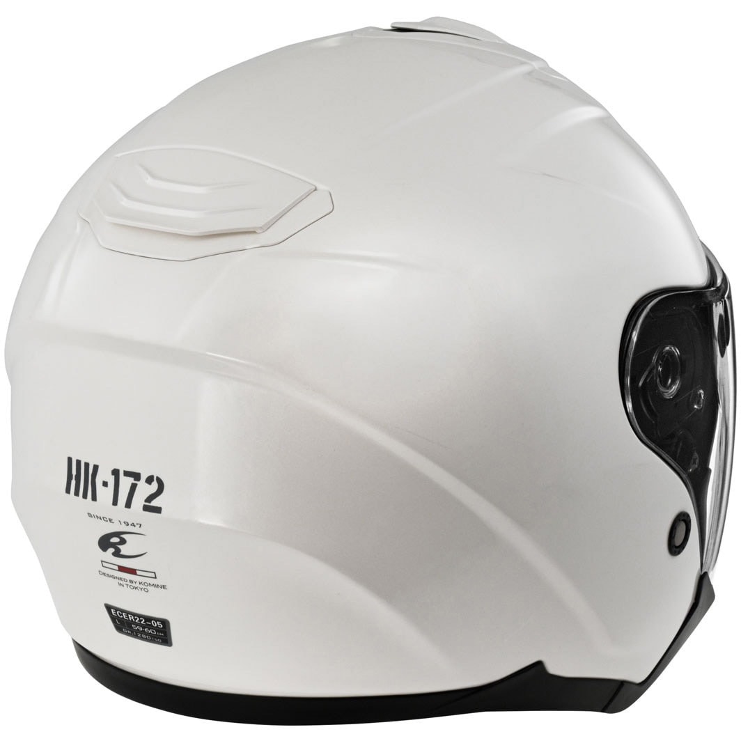 01-172/P.WHT/L HK-172 FL コンポジット FRP ジェットヘルメット