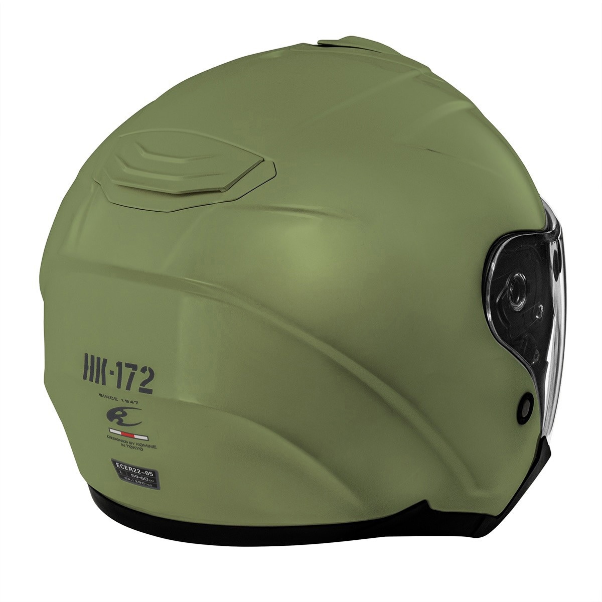 01-172/OLIVE/M HK-172 FL コンポジット FRP ジェットヘルメット