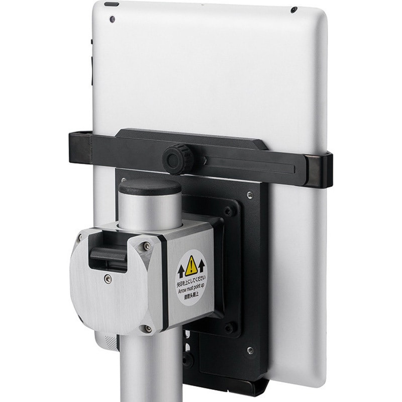 DTAC-13-330-PB-30-BK タブレットPCホルダ - クイックポジショニングタイプ - 丸パイプ用 NBK(鍋屋バイテック会社) 幅190/330mm  DTAC-13-330-PB-30-BK