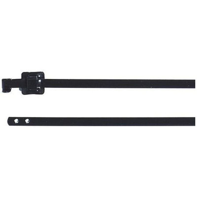 111-91163 MLT16SSC10-SS316/SP-BK 結束バンド 430mm x 10.26 mm 黒 ポリエステルコーティングしたステンレススチール 1袋 100個入 1袋(100個) ヘラマンタイトン(旧:タイトン) 【通販モノタロウ】