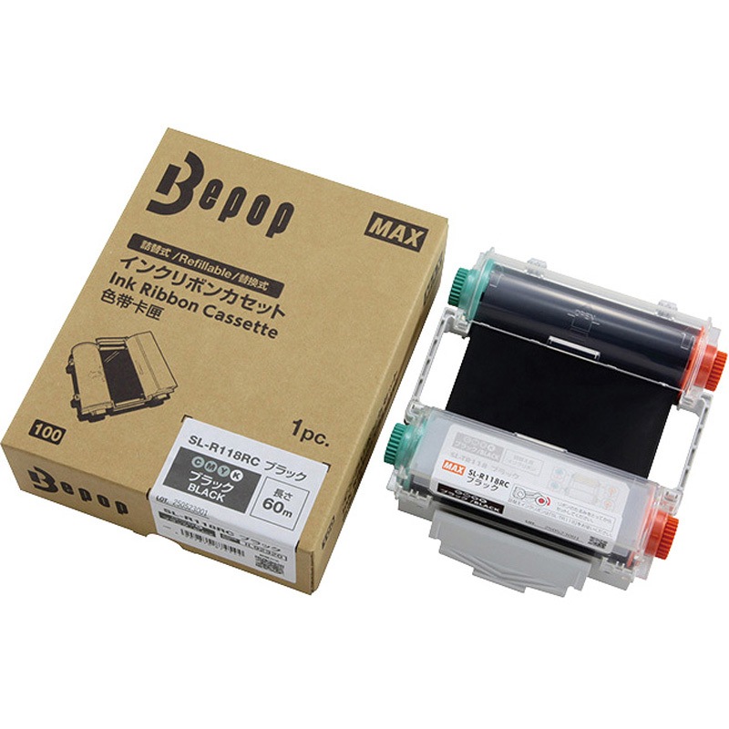 SL-R118RCブラック インクリボンカセット MAX(マックス)[事務用品