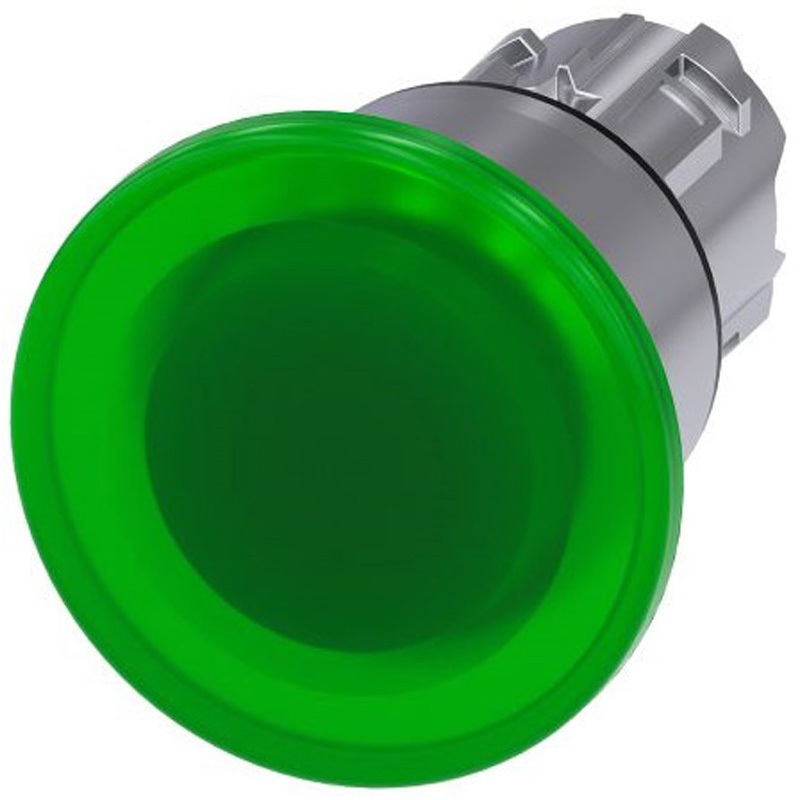 3SU1051-1BA40-0AA0 押ボタンヘッド SIRIUS ACT ラッチング 緑 SIEMENS 1個 3SU1051-1BA40-0AA0