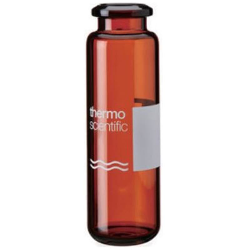 6ACV20-2PE ヘッドスペースバイアル ND20 ラベル付 ガラスラウンドボトム 6ACVシリーズ 1箱(100本) Thermo Fisher Scientific 【通販モノタロウ】