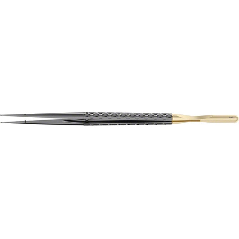 FM638B マイクロピンセットNoir Supreme 直 FMシリーズ ビー・ブラウンエースクラップ 直 リングΦ1mm 全長210mm 錘付き