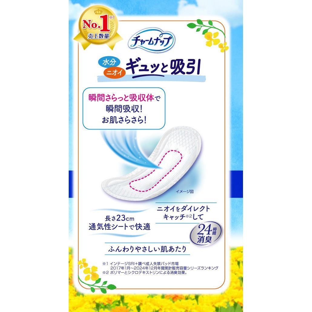 4903111024889 チャームナップ ユニ・チャーム 中量用 1パック(18枚
