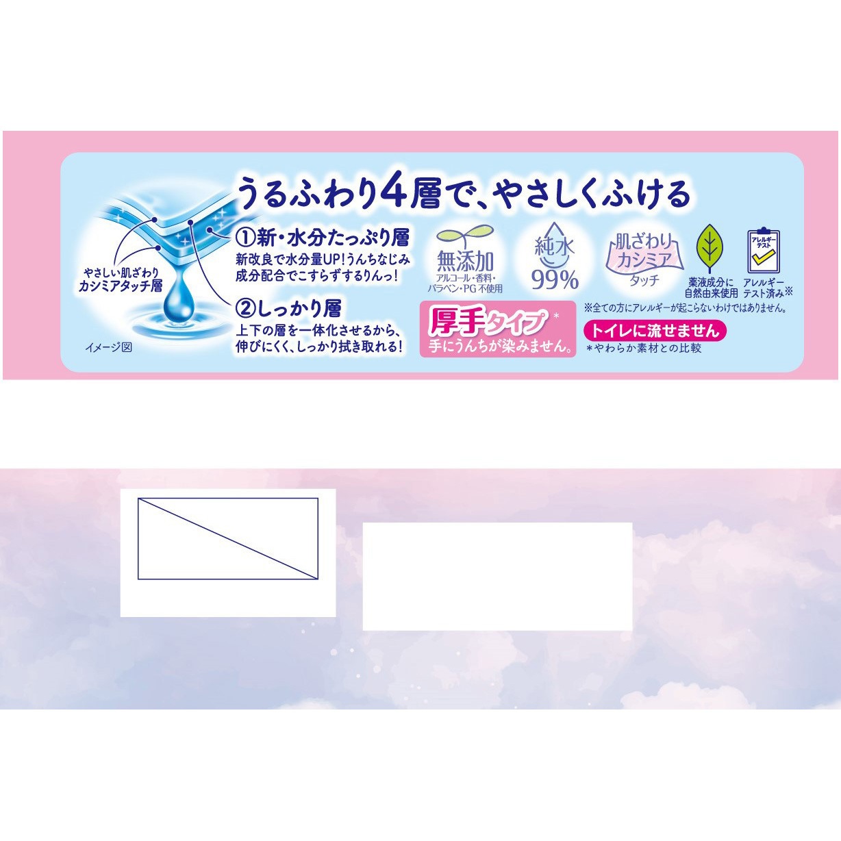4903111698264 ムーニーおしりふき水分たっぷり厚手 ユニ・チャーム