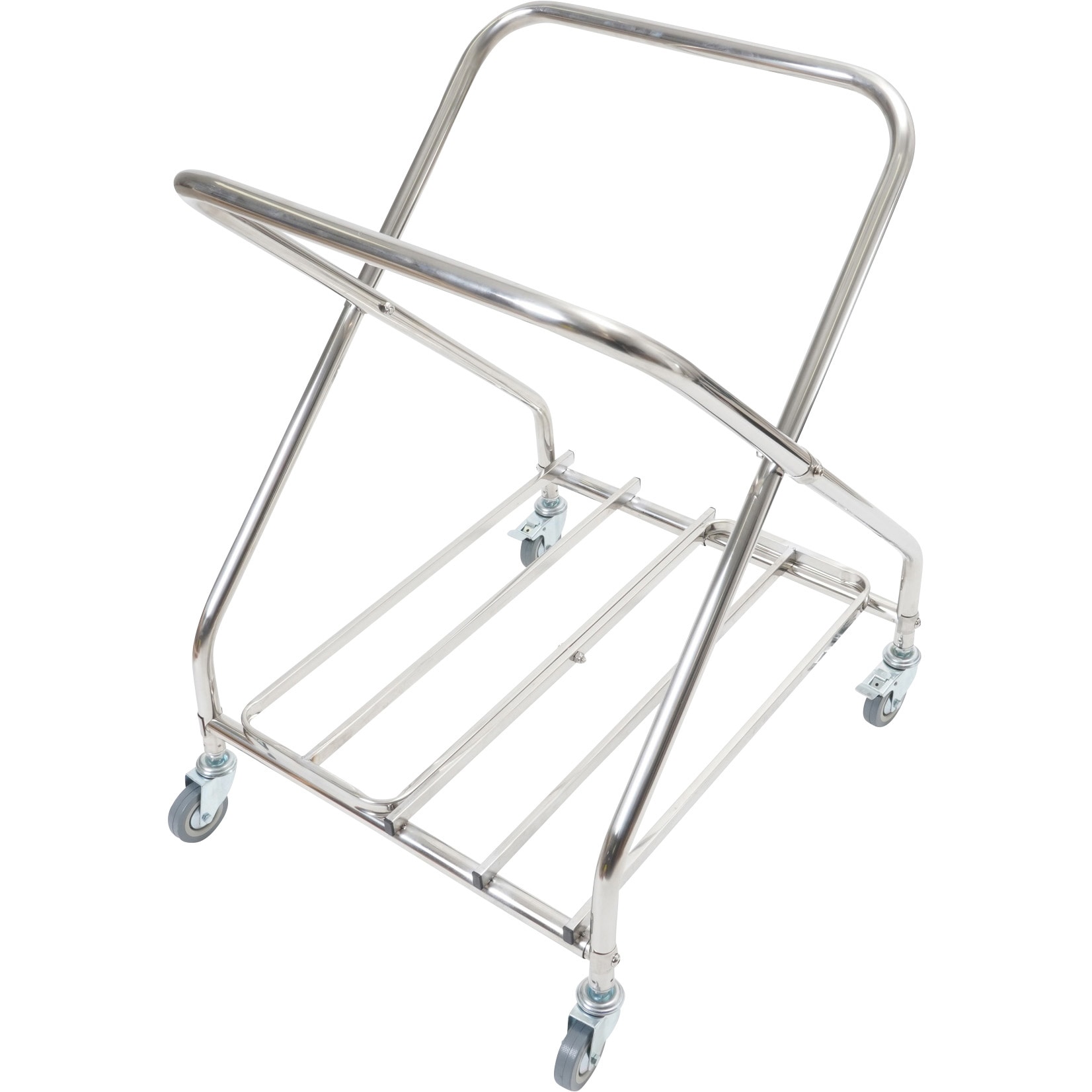 清掃カート フレーム 小サイズ 業務用 ダストカートY-1 （ コンドル 山崎産業 ゴミ袋 収納袋 専用フレーム カート 運搬 折りたたみ ） ダストカート 清掃用 フレームのみ (ステンパイプ製) 1台 モノタロウ