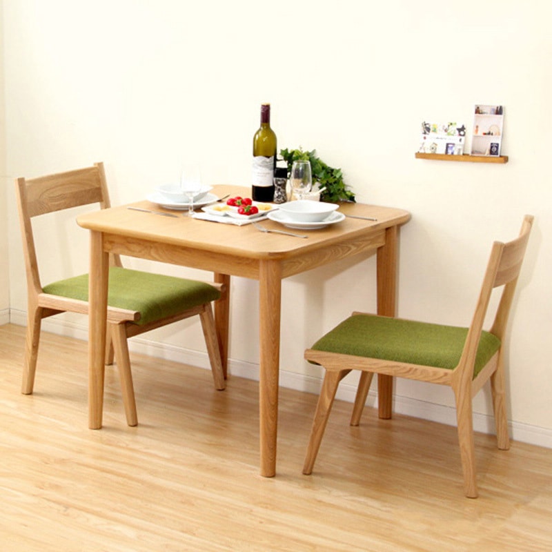 SH-01RIS-3CN-GE-LF2 ダイニング3点セット(テーブル+チェア2脚)ロー