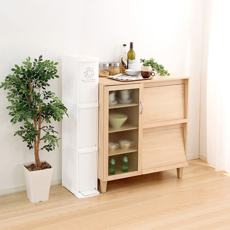 小型抽斗箱 SH-01-CCD-30-WH-LF2 縦型分別ダストボックス【Cocod ココド 】(3段