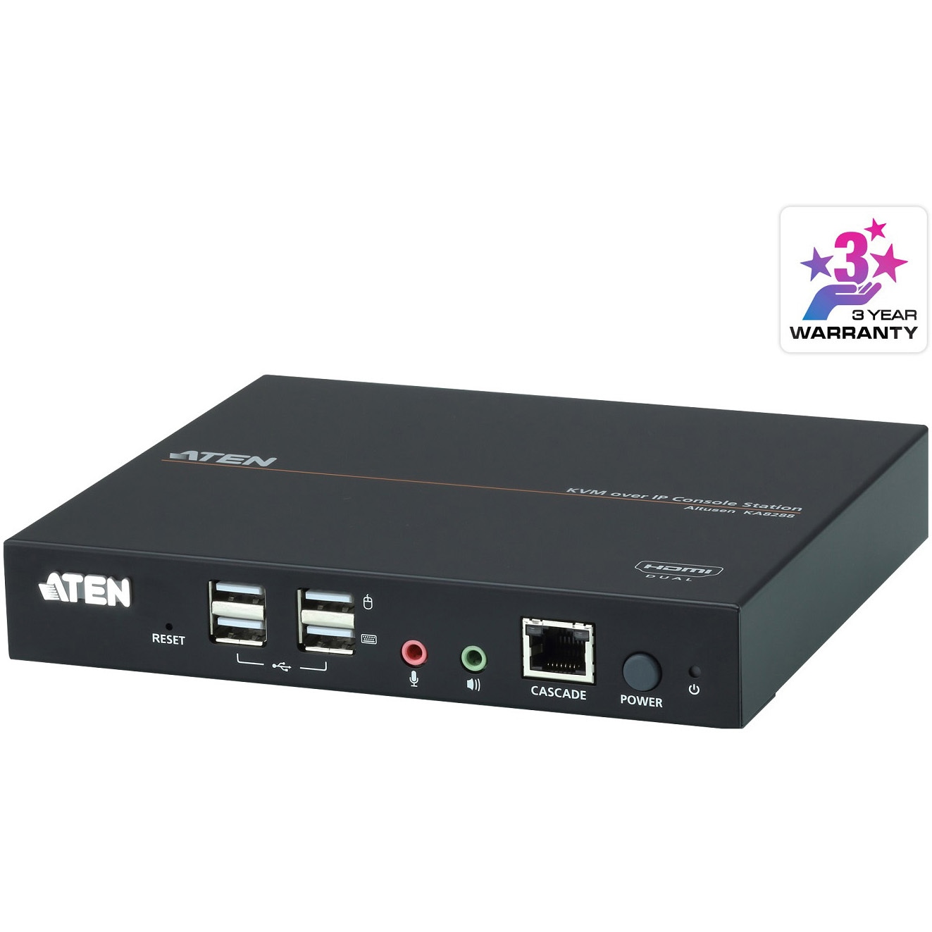 ATEN USB HDMI KVMアダプターケーブル KA7188 USB HDMI Virtual Media KVM Adapter (Support Smart Card Reader and