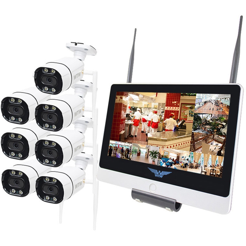 新品 ワイヤレス 防犯カメラ4台セット 300万画素 10ch 【公式通販】