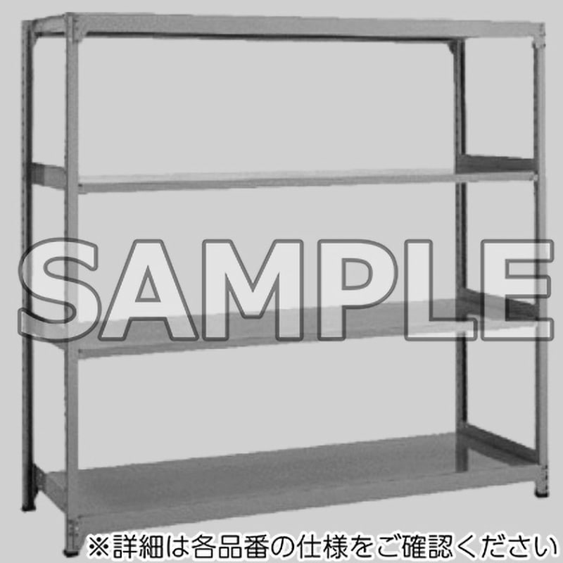 MG1518K03T 単体 中量棚300kg 高さ1500mm 浅香工業 グリーン色