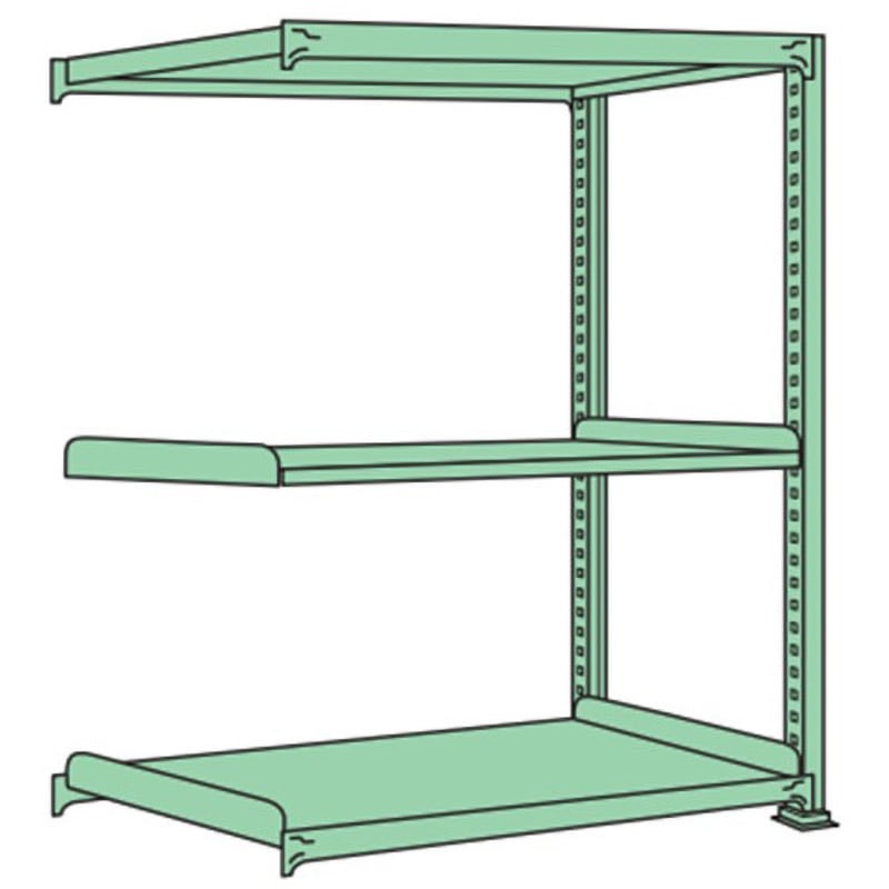 ※法人専用品※浅香工業 MS1512L03T中量棚150kg(単体) MS1512L03T 浅香工業㈱ 浅香 中量スチールラックAMBH型500Kgボルトレスタイプ