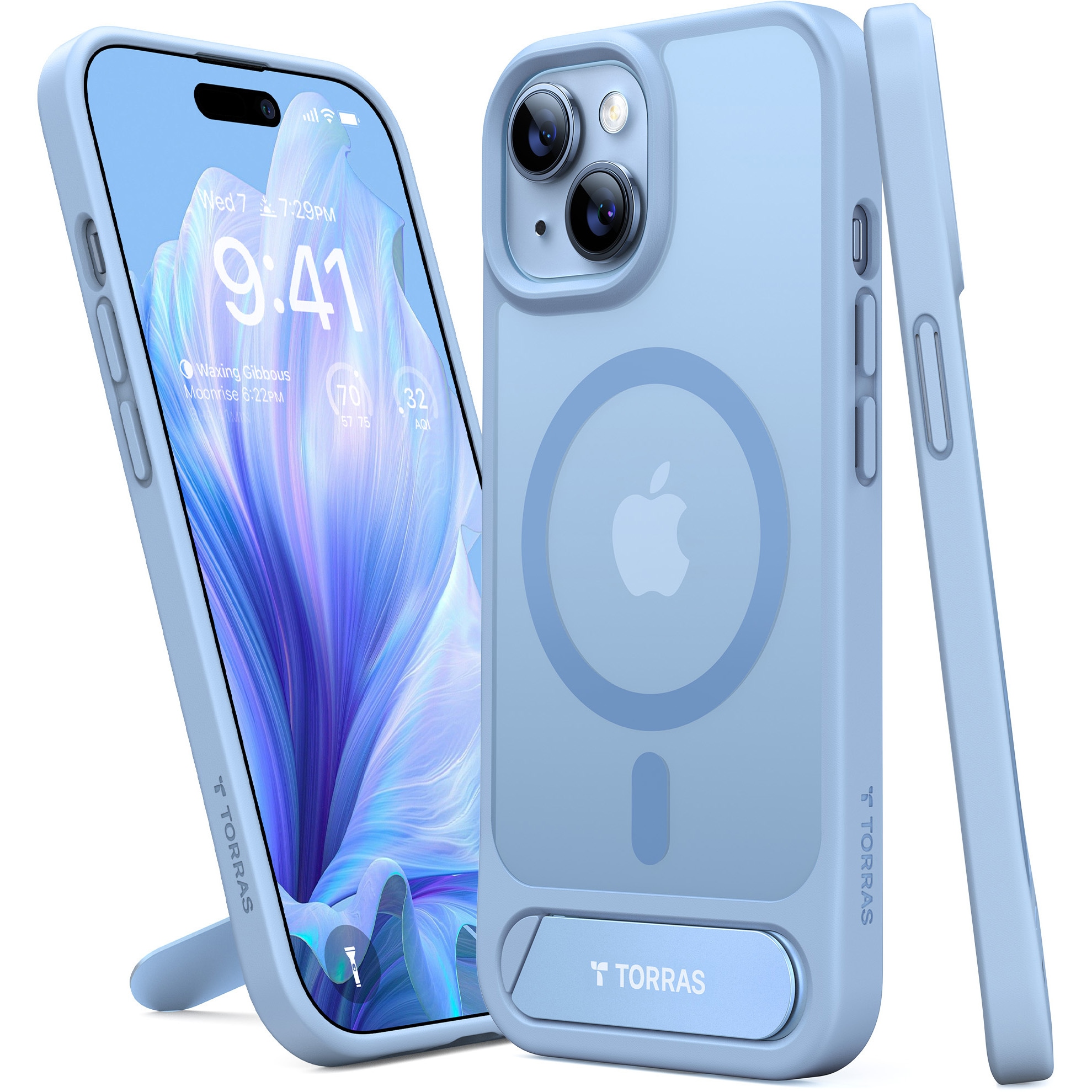 iPhone 15 ブルー 128GB バッテリー98% torrasケース付き iPhone 15