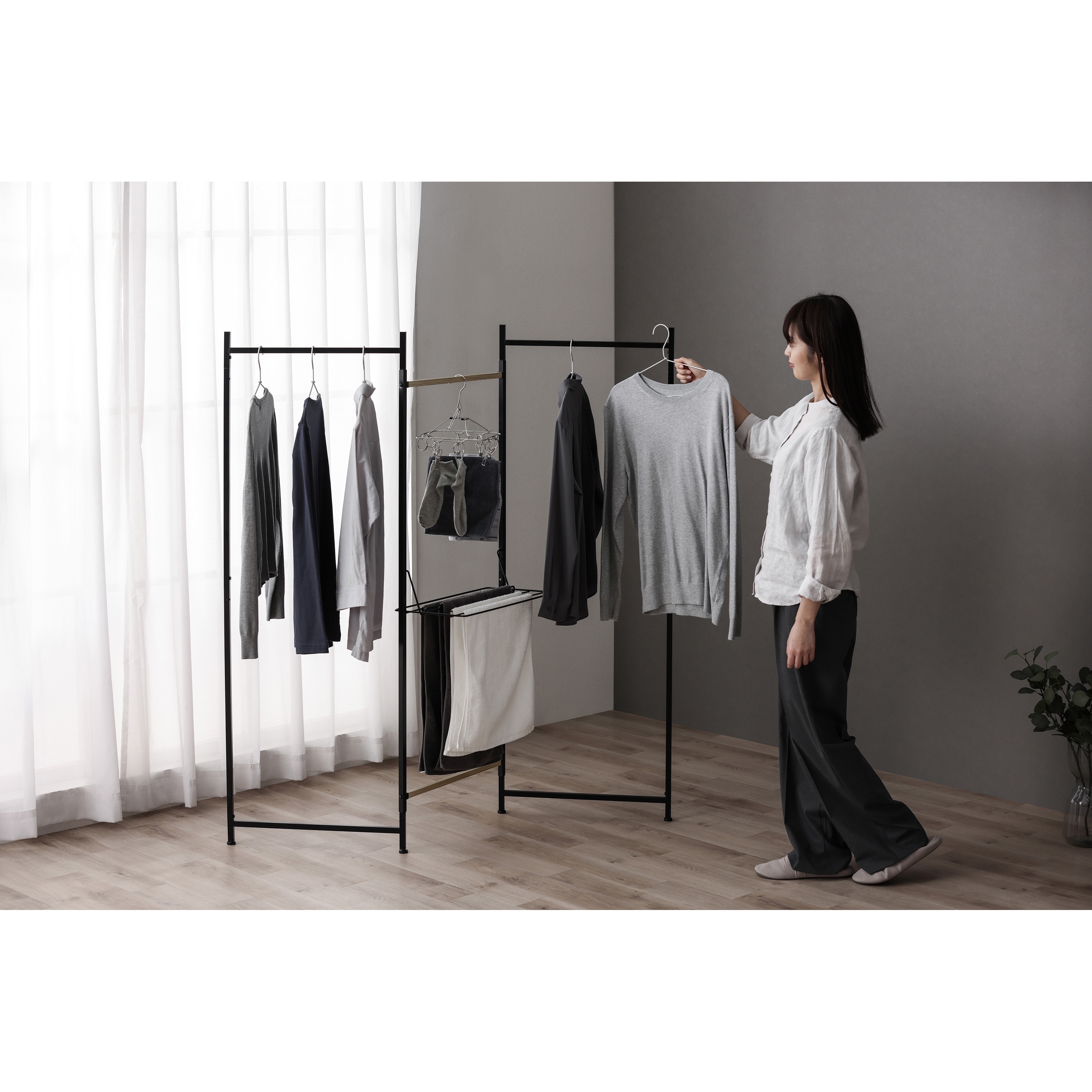 OTM-150R 折りたたみ物干し3連タイプ 1台 アイリスオーヤマ 【通販