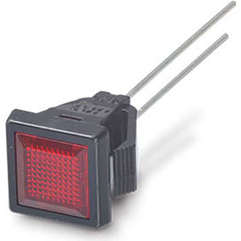DB-30-F-BR 表示灯 LEDブラケット 角型 レンズ7×7mm フラットレンズ