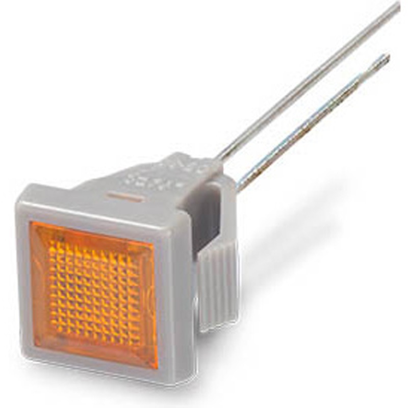 遠夜　ブラケット DB-30-F-GYOR 表示灯 LEDブラケット 角型 レンズ7×7mm フラットレンズ