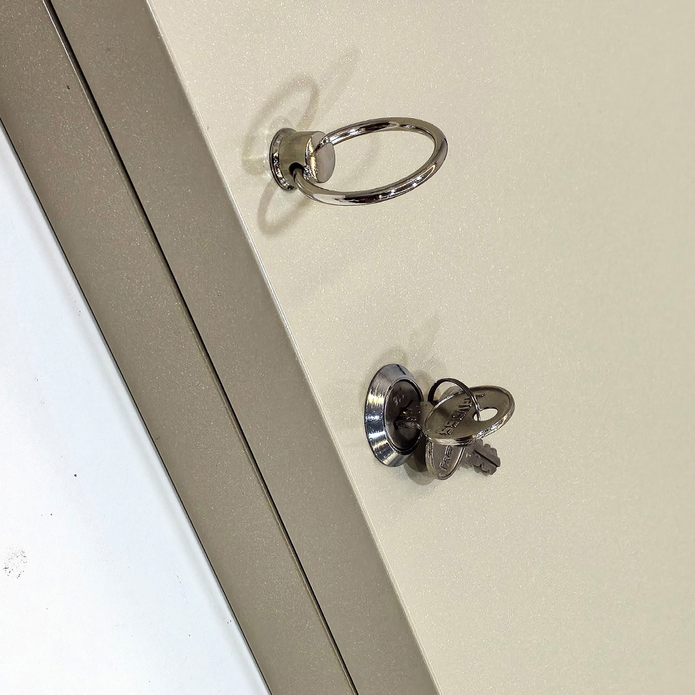 J2634-48 キーボックス セーフラン安全用品 アイボリー色