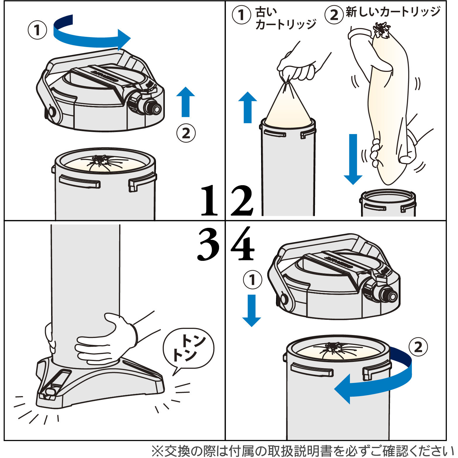 JUC-03 純水器 ピュアニッシュ 交換用カートリッジ 1箱(3個) グリーン
