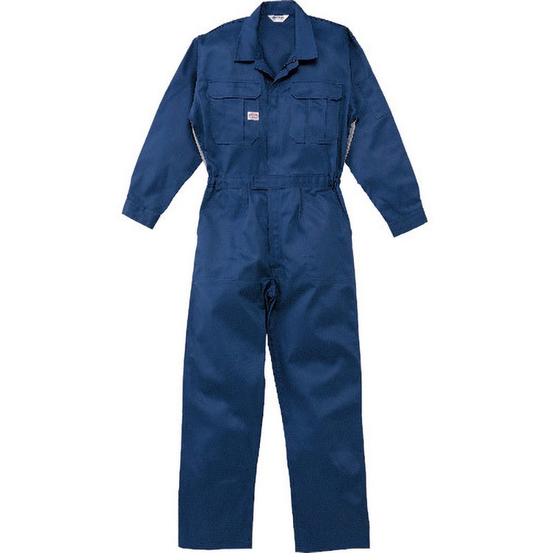 1160-NB-M つなぎ服 1160シリーズ AUTO-BI(山田辰) 綿100% ネイビ-ブル-色