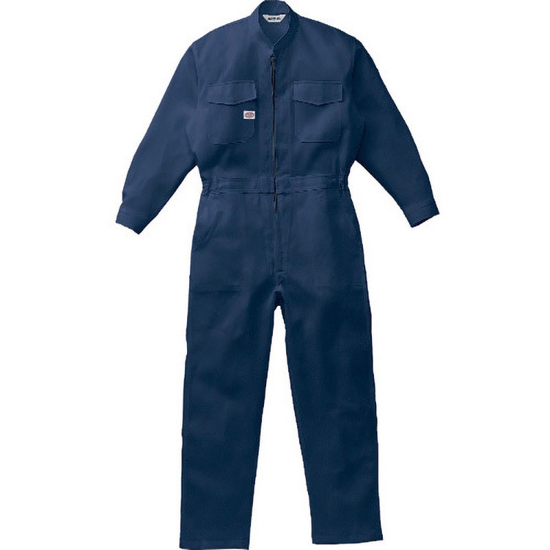 1762-NB-S つなぎ服 1762シリーズ AUTO-BI(山田辰) 綿100% ネイビ-ブル-色