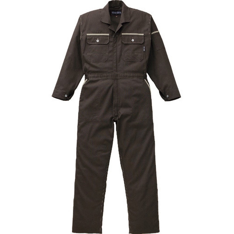 2670-OD-3L つなぎ服 2670シリーズ AUTO-BI(山田辰) 綿100% オーディ色 袖丈62cm