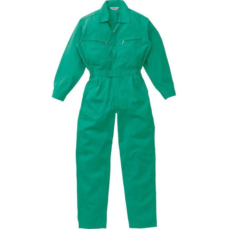 7500-GR-L つなぎ服 7500シリーズ AUTO-BI(山田辰) 混率(%):ポリエステル65・綿35 グリ-ン色