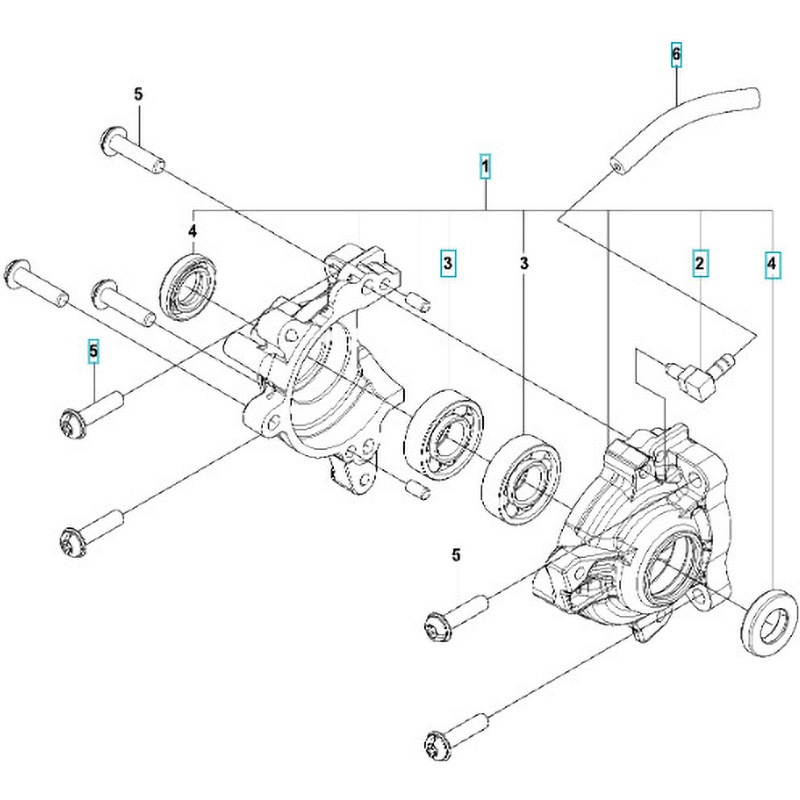 590153301 ゼノア エンジンチェーンソー GZ2700T 部品 クランクケース 