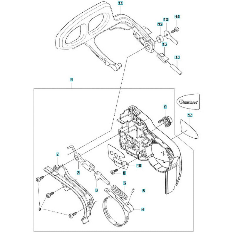 587887601 ゼノア エンジンチェーンソー GZ2800T 部品 チェンブレーキおよびクラッチカバー 1個 ゼノア 【通販モノタロウ】