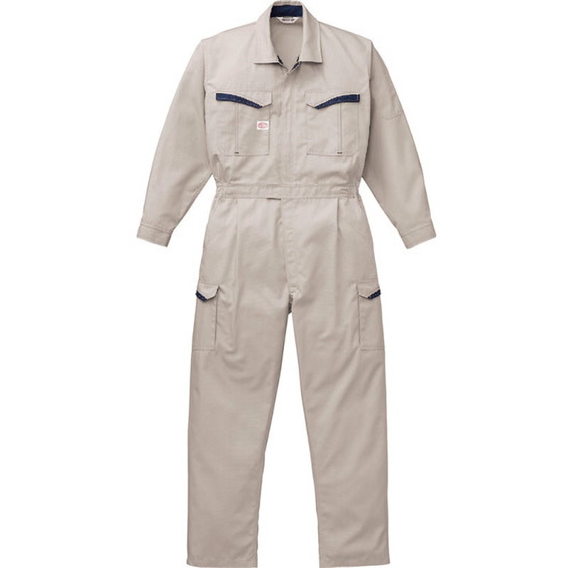 8900-SG-S 防臭消臭抗菌つなぎ服 8900シリーズ AUTO-BI(山田辰) 混率(%):ポリエステル65・綿35 シルバ-グレ-色