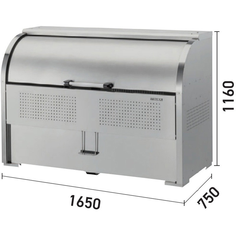 CKS-1607H クリーンストッカーCKS-H型 非接触開閉仕様(足ペダルタイプ) ダイケン 容量1000L