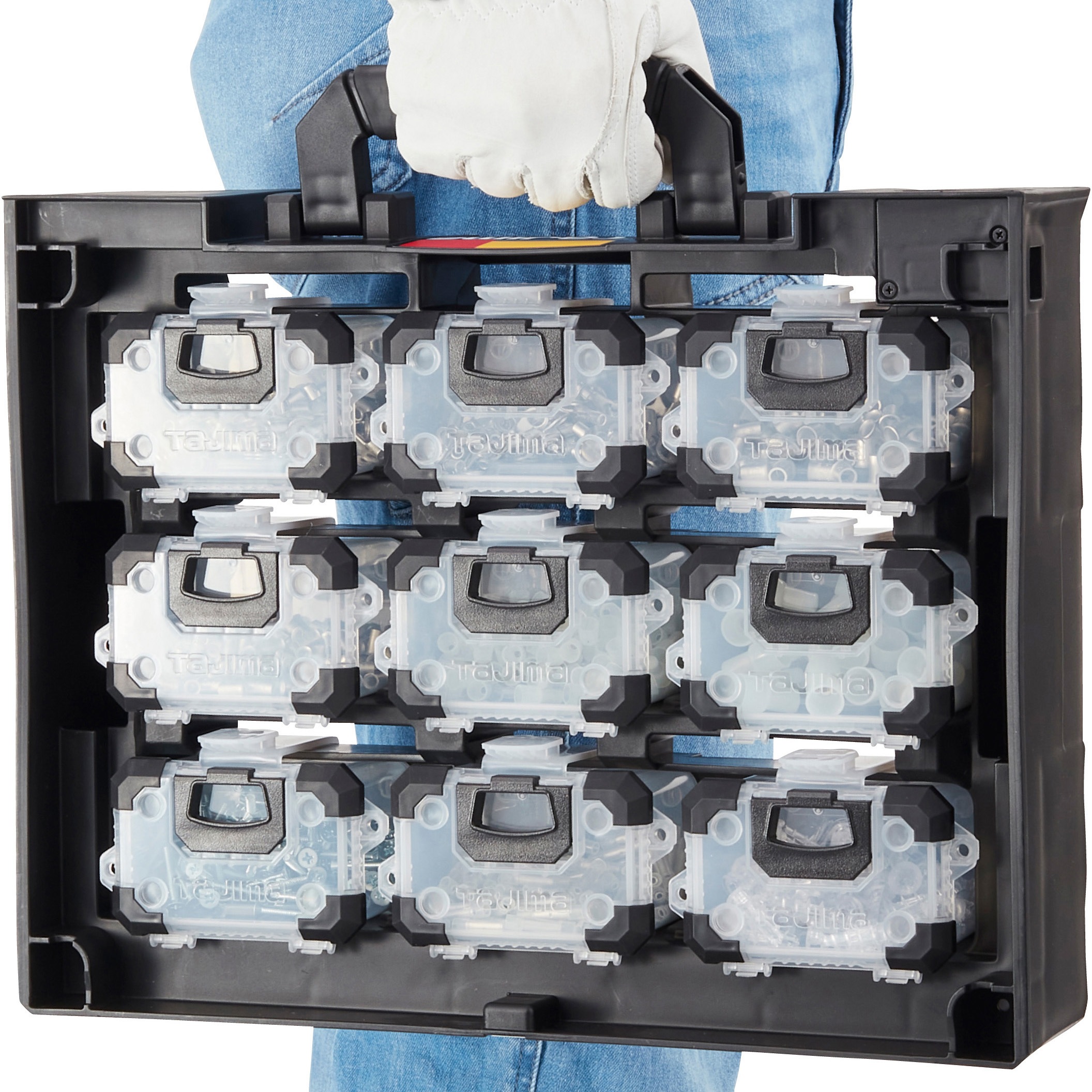 TB-PCS9 セフパーツケースSサイズ9個セットトレイ付き セフボックス