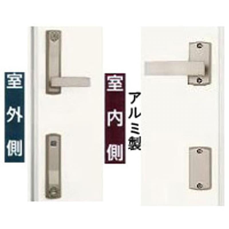 D3ZZ7B 玄関ドアセキュリティーサムターン付把手シリ別片開きB型内外同レバー TOSTEM(LIXIL) 1セット D3ZZ7B