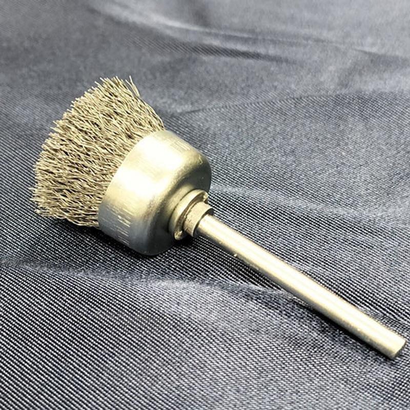 CSM-025 ワイヤー 軸付きミニカップブラシ 高島産業 硬鋼線 SW 軸径3mm