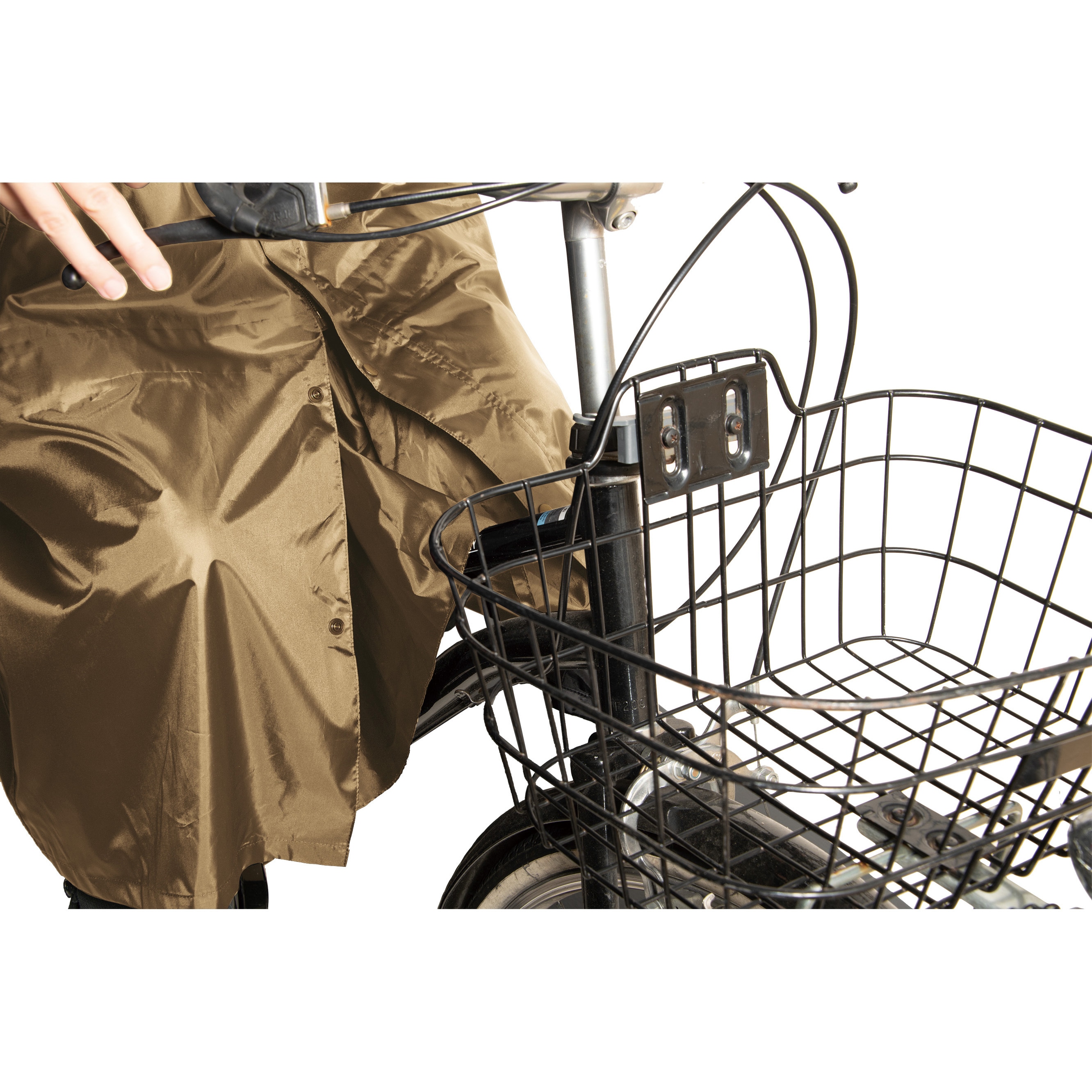 AS-5150 バッグインサイクルレインコート マック ベージュ色