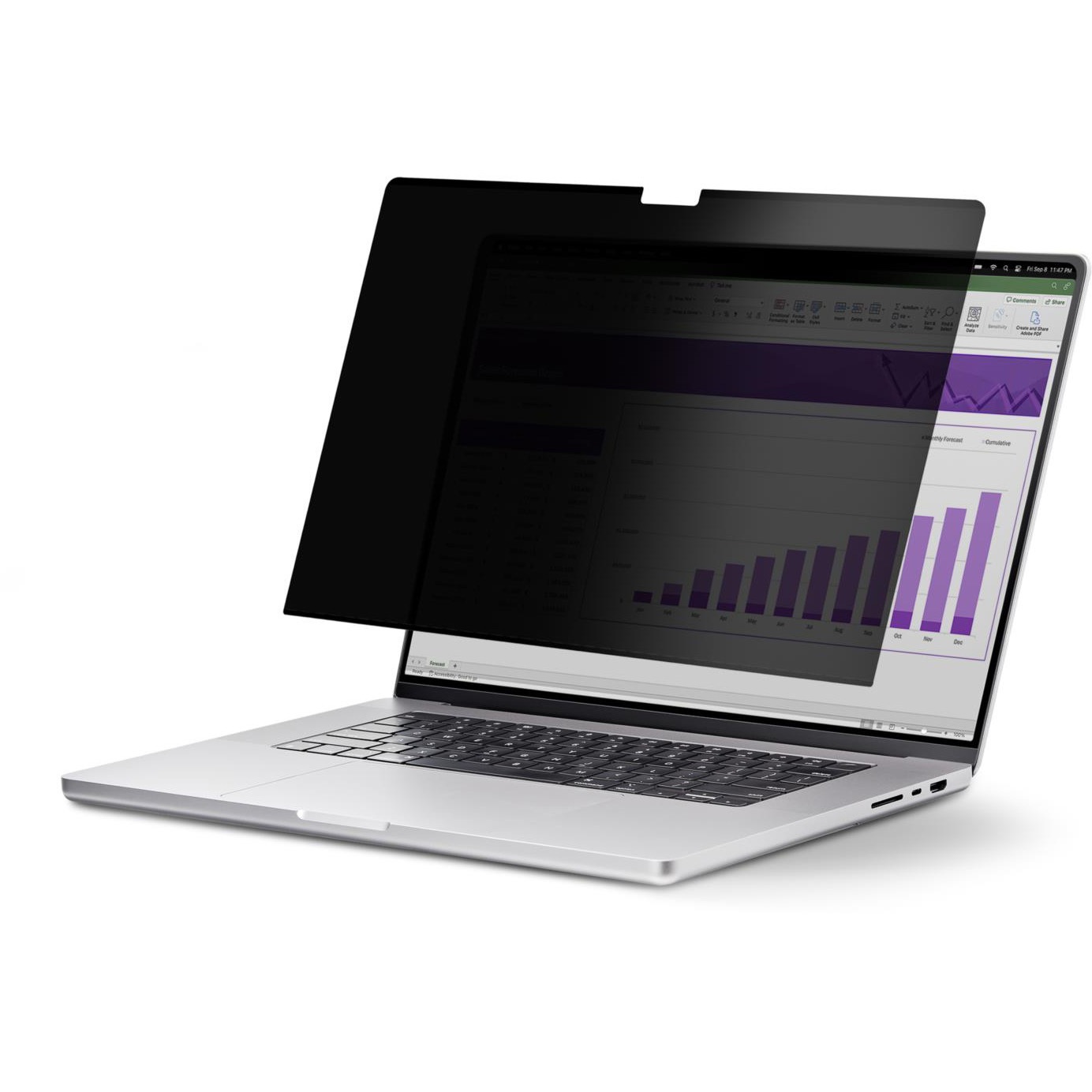 142MM-PRIVACY-SCREEN 覗き見防止プライバシーフィルター/MacBook Pro 2021/2023対応/視野角60度/光沢&非光沢 両面使用/ブルーライトカット/ノートパソコン PC ディスプレイ 液晶保護フィルム 1個 StarTech.com 【通販モノタロウ】