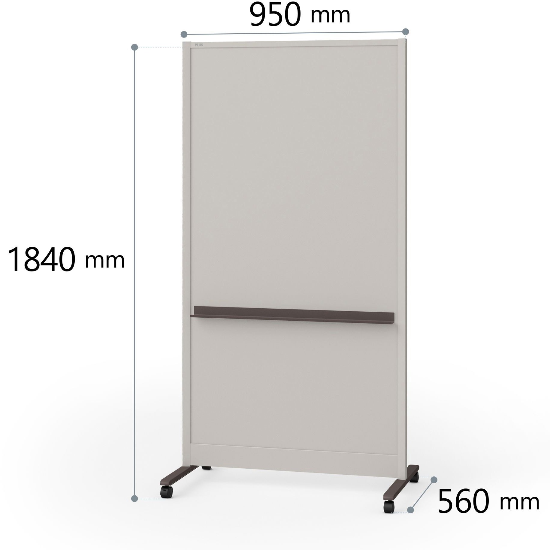 PWC-0918DCK-GBR パーティションホワイトボード グレイッシュタイプ