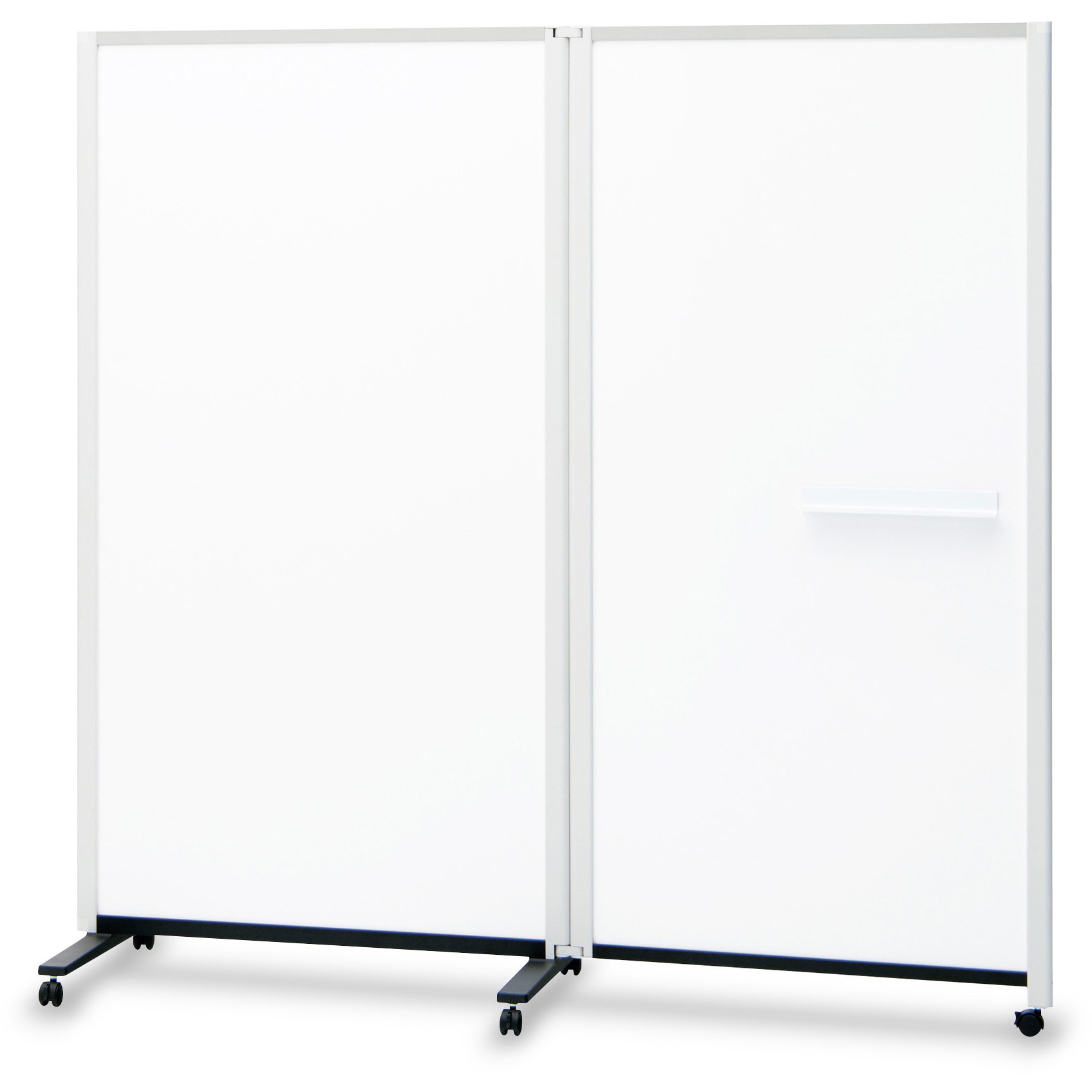 PWJ-1818DSK パーテーションホワイトボード 連結タイプ 両面ホワイトボード(組立サービス付き) プラス(VISION) 質量21kg 幅1844mm奥行589mm高さ1790mm  PWJ-1818DSK