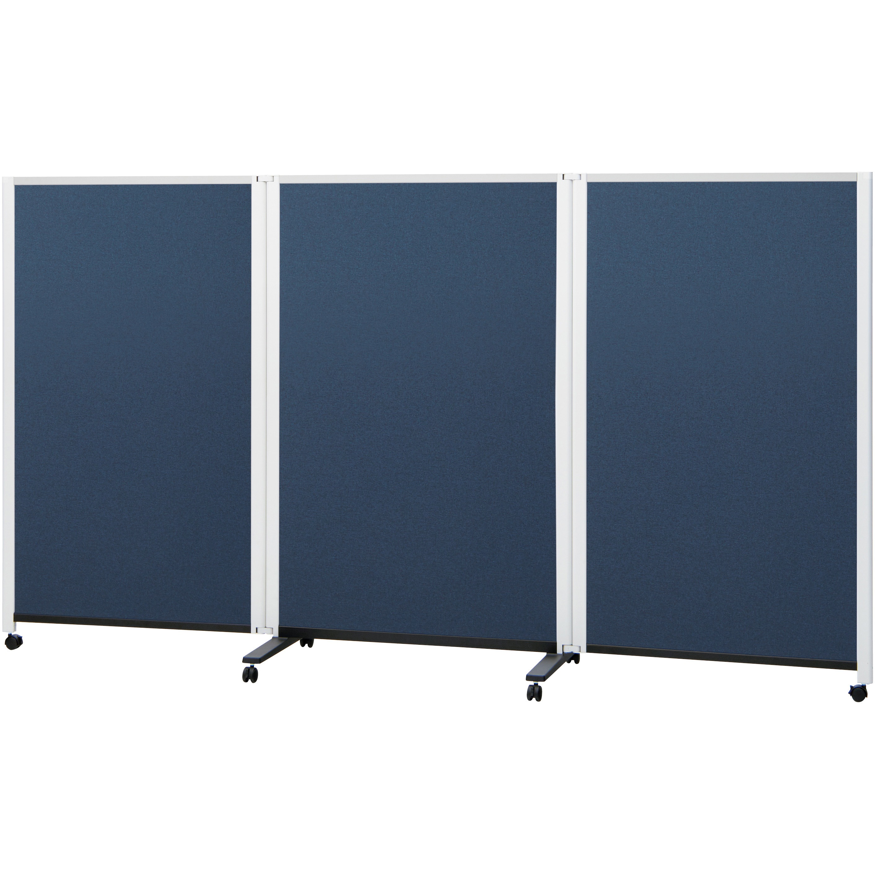 PWJ-2715BSK パーテーションホワイトボード 連結タイプ 片面掲示板・片面ホワイトボード(組立サービス付き) 1セット プラス(VISION) 【通販モノタロウ】