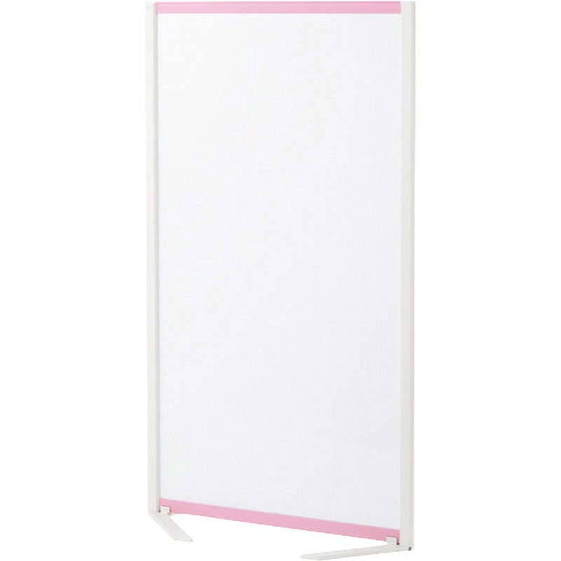 VSC-0917NRF-PK パーティションホワイトボード(組立サービスなし) プラス[家具] くの字タイプ ピンク色 質量17.9kg 高さ1735mm  VSC-0917NRF-PK