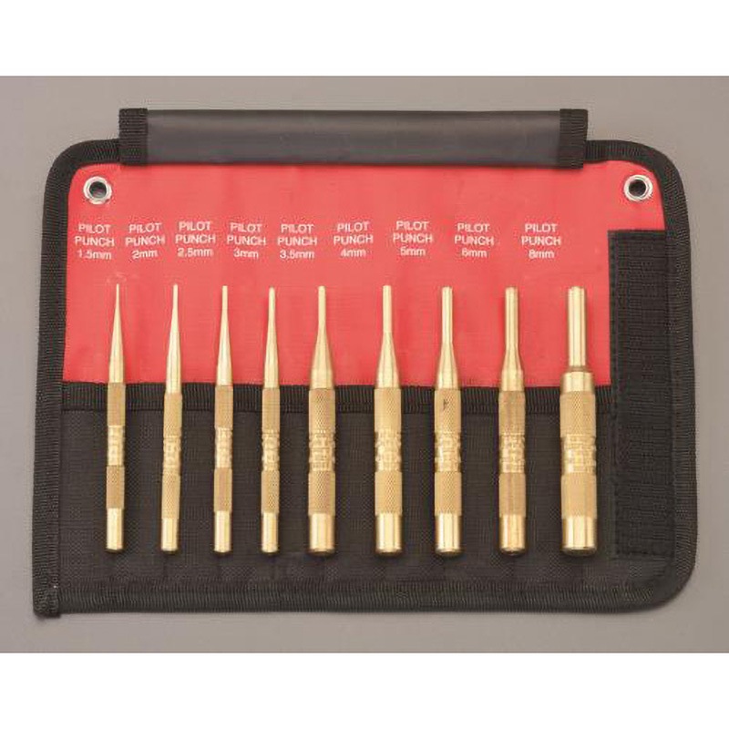 EA572MJ-20 9本組 ピンポンチ(ロールピン用/真鍮製) 1個 エスコ 【通販モノタロウ】