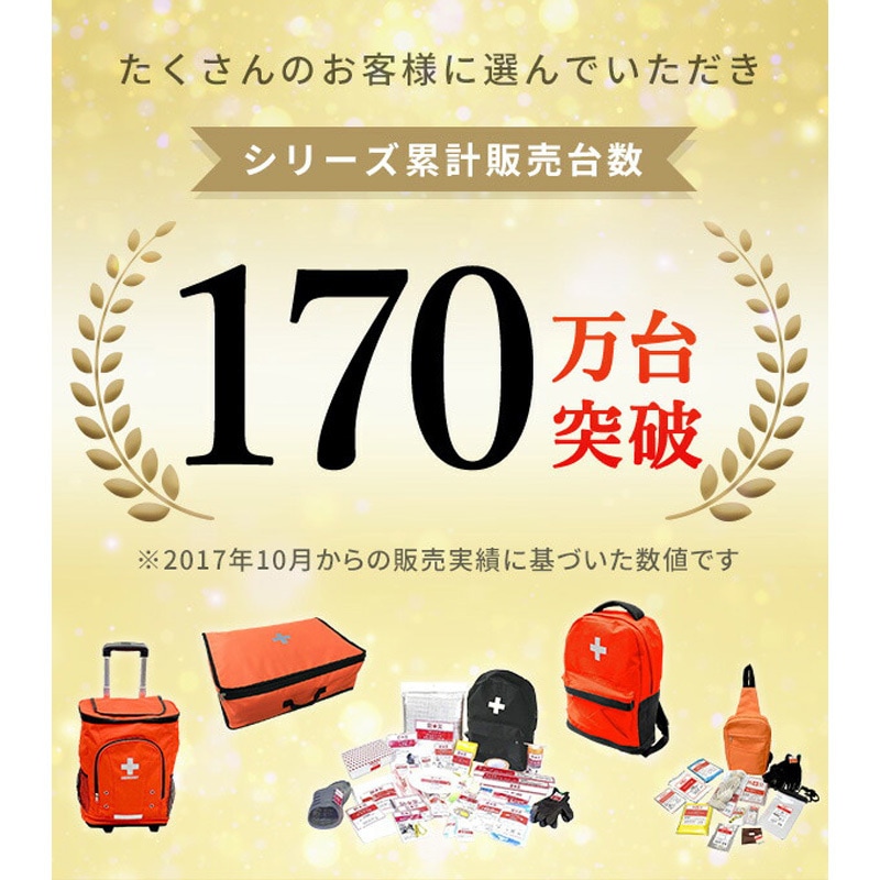 YBG-30BK×4 防災セット(災害対策30点セット) 防災士監修 防災バッグ