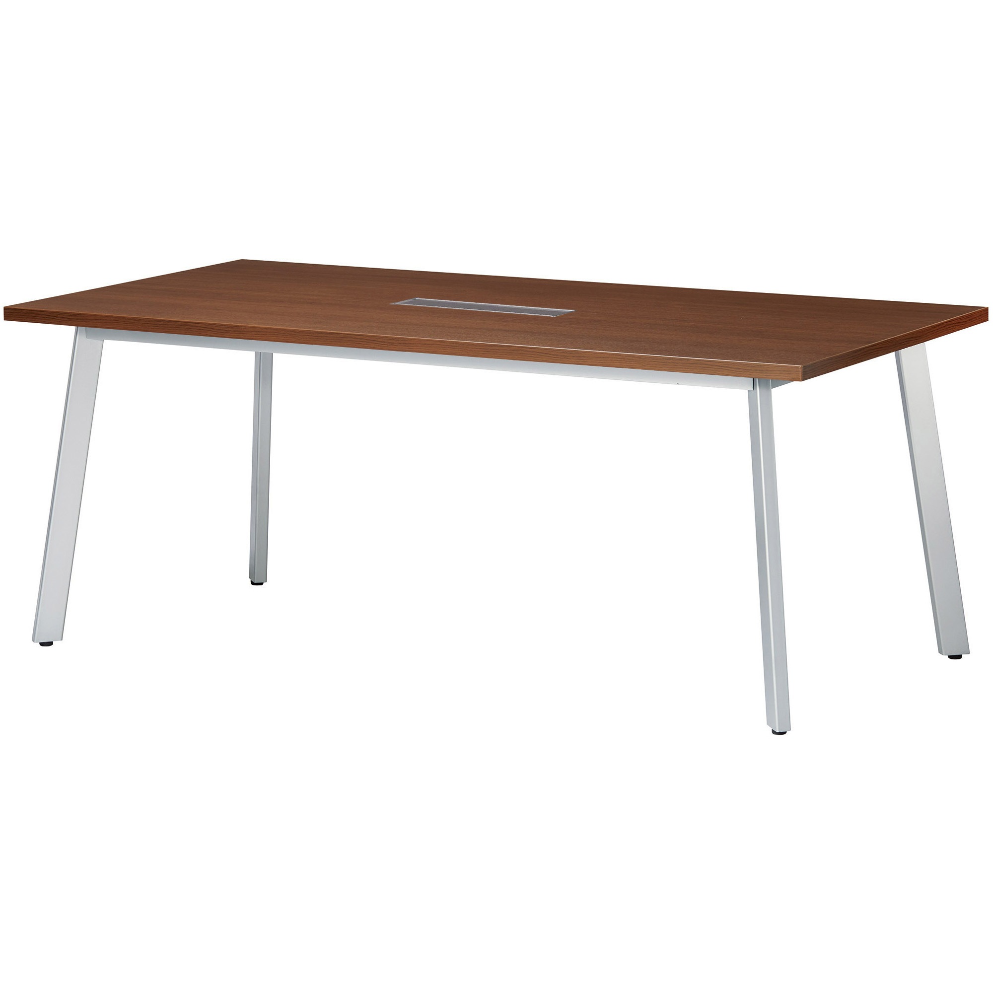 UM-S1810KW-WN ミーティングテーブル ニシキ工業 ウォールナット色 高さ720mm幅1800mm奥行1000mm  UM-S1810KW-WN 76,890円