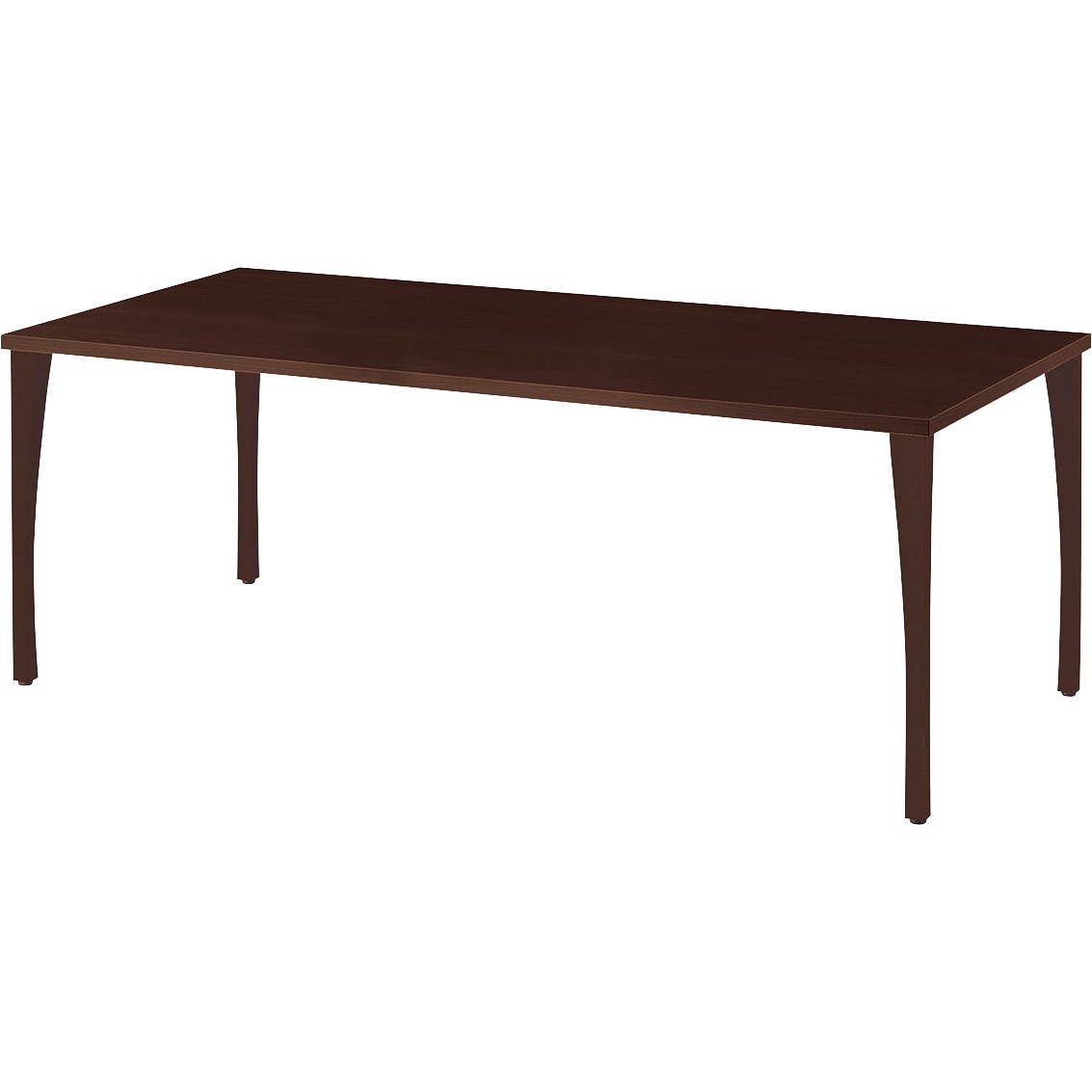 WLT-1890J-BW ミーティングテーブル ニシキ工業 ブラウンウッド色 高さ700mm幅1800mm奥行900mm  WLT-1890J-BW