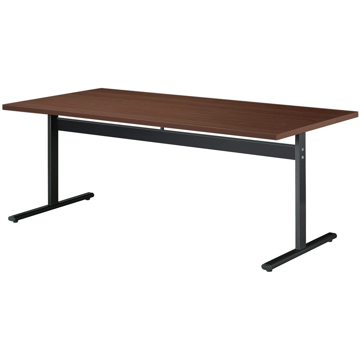 HIS-B1590K-WN ミーティングテーブル ニシキ工業 ウォールナット色 高さ720mm幅1500mm奥行900mm  HIS-B1590K-WN